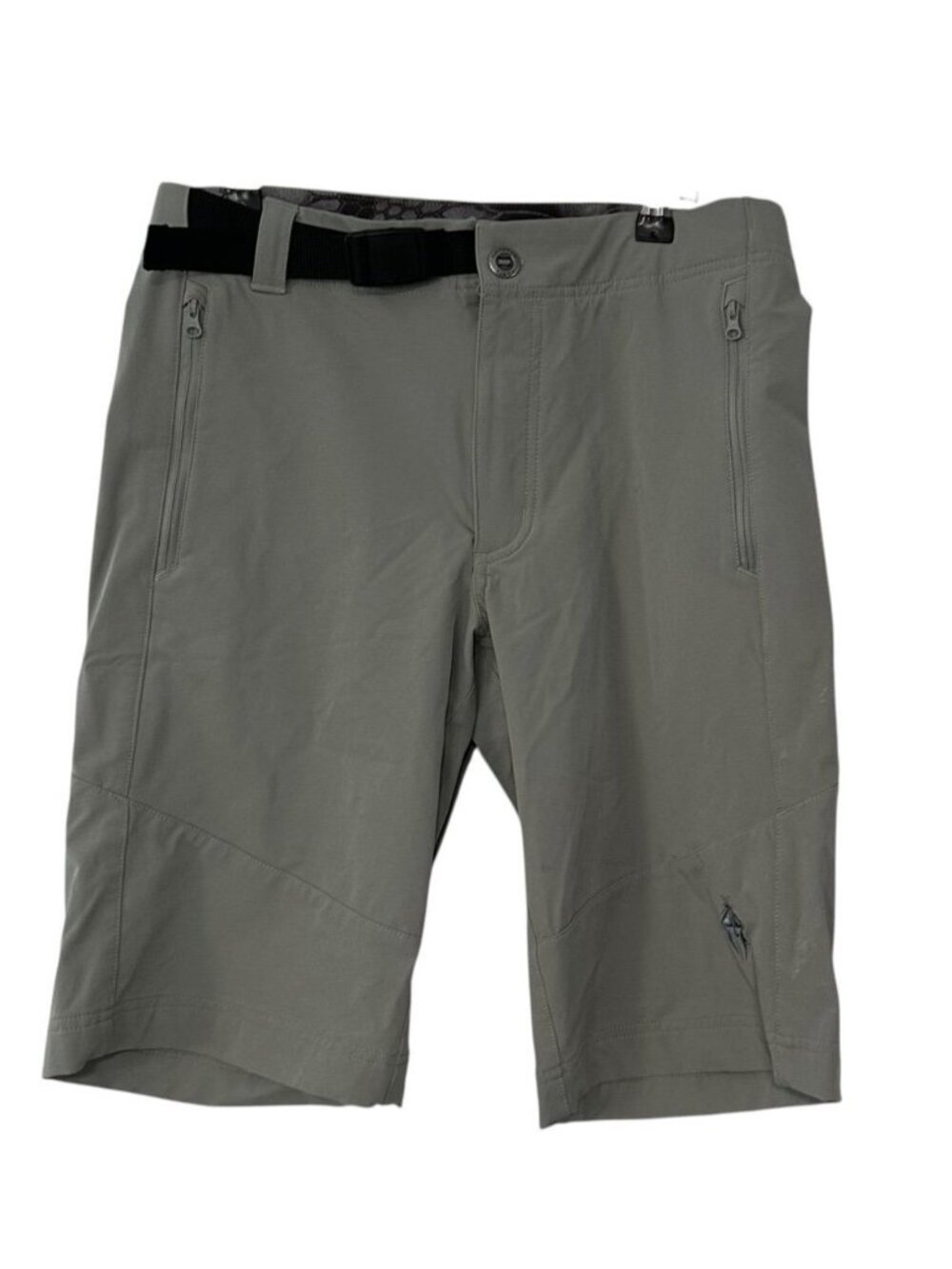 Kryptek Shorts Men’s 30x12 Hiking Hunting Zip Pocket Outdoors Nylon Belted Fish